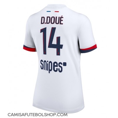 Camisa de time de futebol Paris Saint-Germain Desire Doue #14 Replicas 2º Equipamento Feminina 2025-26 Manga Curta Camisa de time de futebol Paris Saint-Germain Desire Doue #14 Replicas 2º Equipamento Feminina 2025-26 Manga Curta